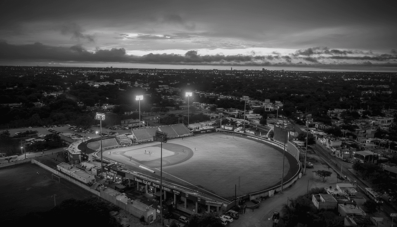 Aerial view of ballpark